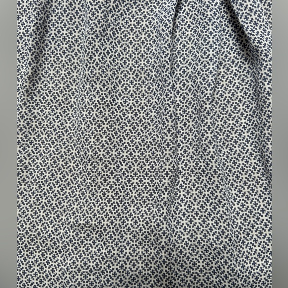 MaxMara Weekend Blue & White Patterned Cotton A-line Dress - Picture 9 of 10